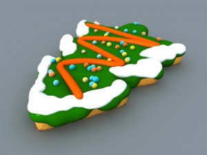 cookie gingerbread firtree Modello 3D