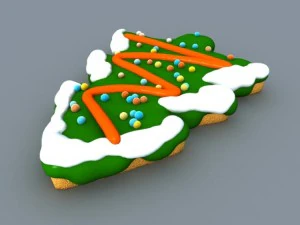 cookie gingerbread firtree 3D Model