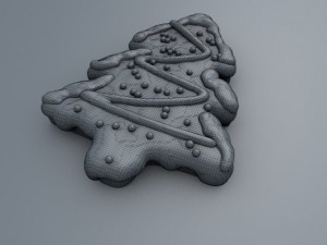 cookie gingerbread firtree Modello 3D