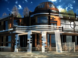 villa 3D-Modell