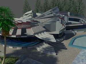 villa 3D-Modell