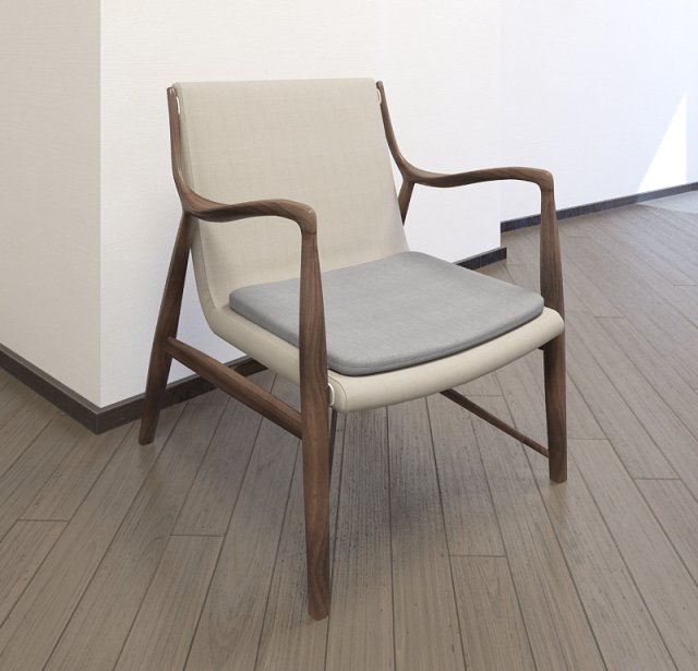 finn juhl chair model 45 Modèle 3D .c4d .max .obj .3ds .fbx .stl .blend 