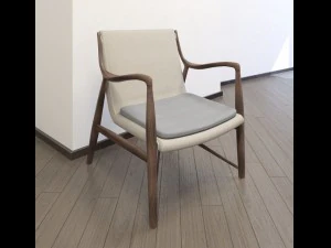 Стілець finn juhl модель 45 3D Модель