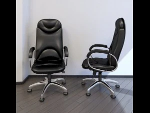 chair sparta steel chrome 3D Model