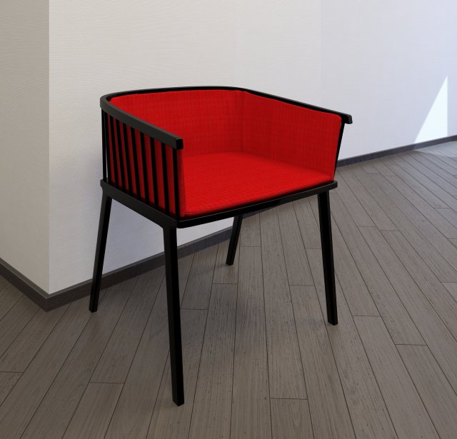 secreto little armchair 3D Model .c4d .max .obj .3ds .fbx .stl .blend 