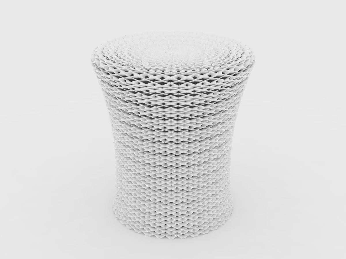 mesh table  stool 3D Model .c4d .max .obj .3ds .fbx .stl .blend 