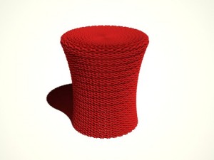 mesh table  stool 3D 모델