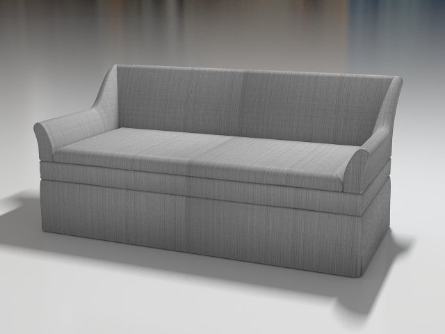 small sofa tapered arms Model 3D .c4d .max .obj .3ds .fbx .stl .blend 