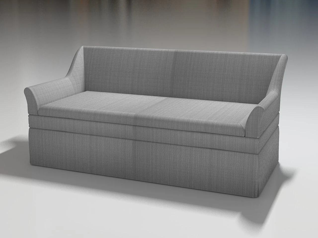 small sofa tapered arms 3D Model .c4d .max .obj .3ds .fbx .stl .blend 