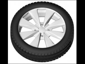 a car wheel 185x60r14 3D Model