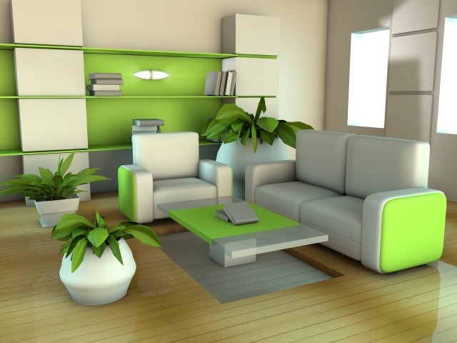green room 3Dモデル .c4d .max .obj .3ds .fbx .stl .blend 