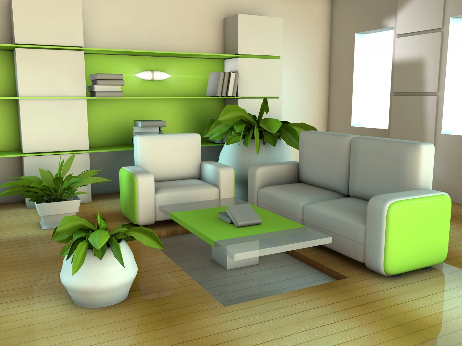 green room 3D Model .c4d .max .obj .3ds .fbx .stl .blend 