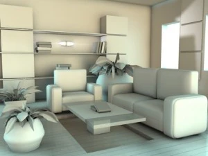 green room 3D Model