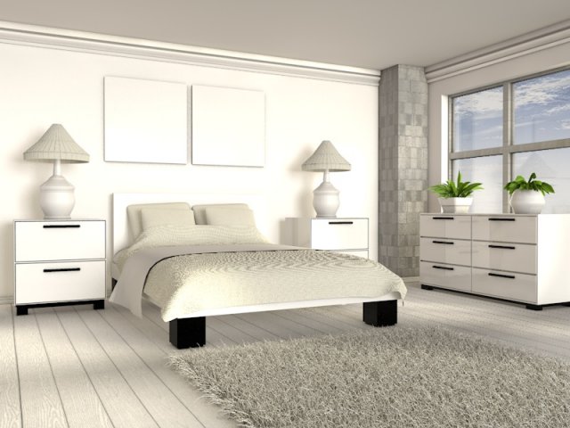 white room 3D Model .c4d .max .obj .3ds .fbx .stl .blend 