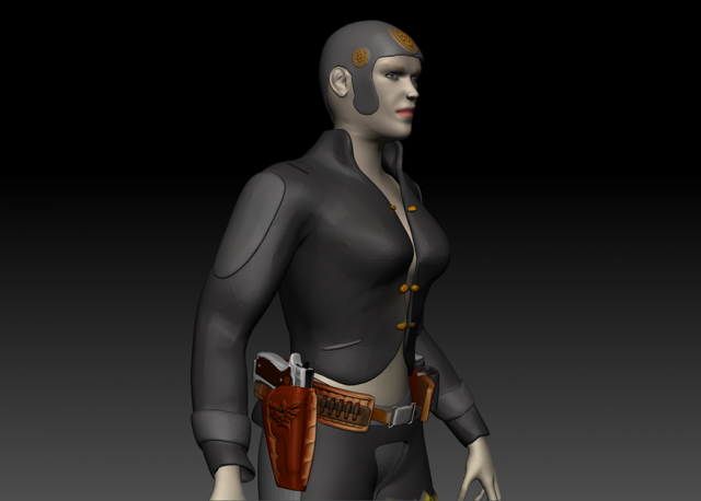 angry betty 3D Model .c4d .max .obj .3ds .fbx .stl .blend 