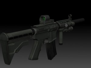 m4a1 3D-Modell