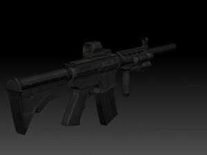 m4a1 3D-Modell