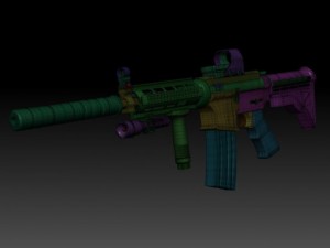 m4a1 3D-Modell