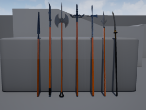 polearm collection Model 3D