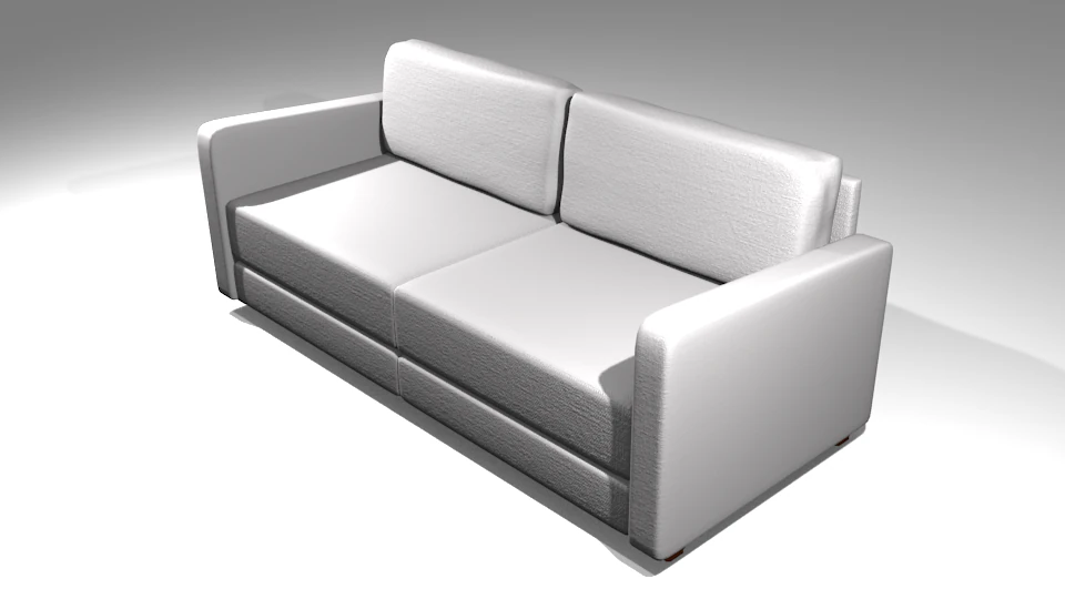 basit kanepe 3D Model .c4d .max .obj .3ds .fbx .stl .blend 
