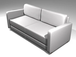 canap&eacute; simple Modèle 3D