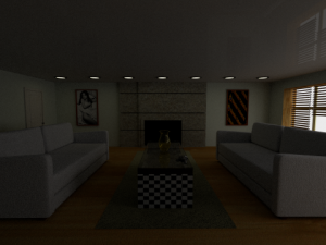 simple sofa Modelo 3D