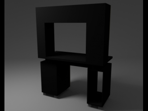 pc desk 3D मॉडल