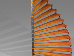 spiral staircase Model 3D