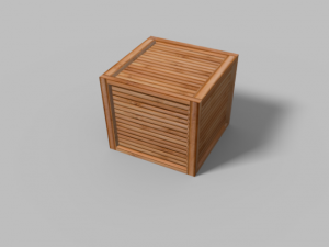 wood box Model 3D