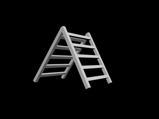ladder 3D Model .c4d .max .obj .3ds .fbx .stl .blend 