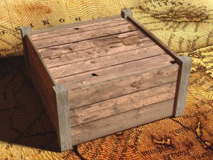 wooden box closed Modello 3D