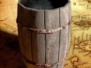 barrel of wood Modello 3D