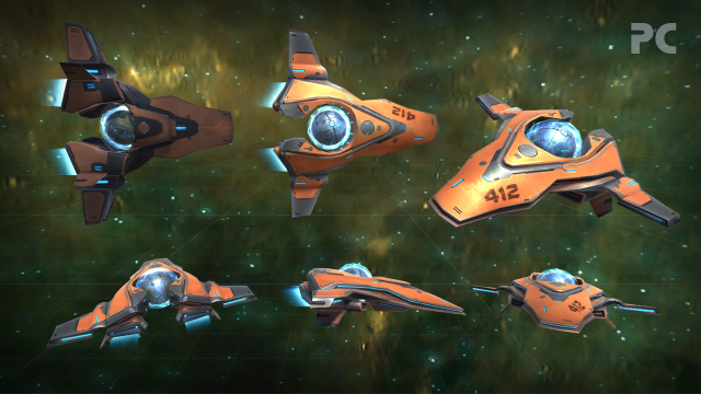 spaceship 3D Модель .c4d .max .obj .3ds .fbx .stl .blend 