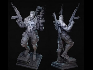 The punisher assembly 3D Print Model