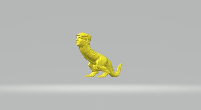 Trump dino pen adult 3Dプリントモデル .c4d .max .obj .3ds .fbx .stl .blend 