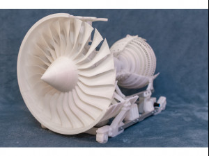 Trent 900 jet engine assembly 3D Print Model