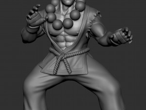 Akuma street fighter 3Dプリントモデル