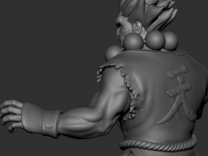 Akuma street fighter 3Dプリントモデル