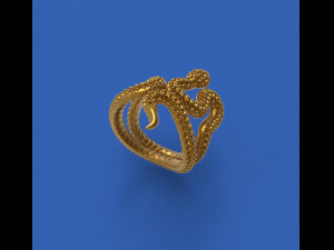Black snake ring 3D प्रिंट मॉडल