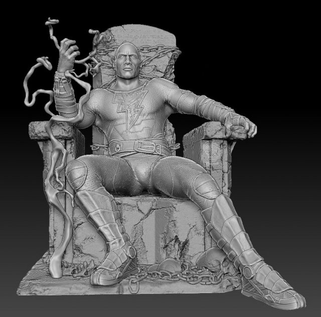 Black adam assembly 3D-printmodel .c4d .max .obj .3ds .fbx .stl .blend 