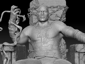 Black adam assembly 3D-printmodel