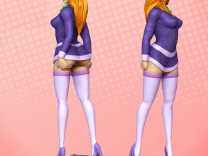 Daphne anime girl nfsw assembly 3D Print Model