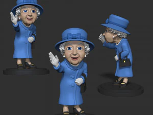 Queen Elizabeth uk 3D Print Model