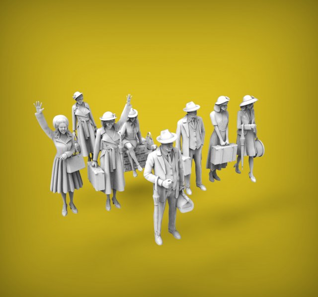 Passengers pack Modelo de impresión 3D .c4d .max .obj .3ds .fbx .stl .blend 