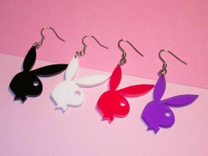 Playboy earrings Modelo de impresión 3D