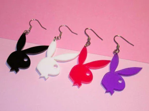 Playboy earrings 3D Print Model