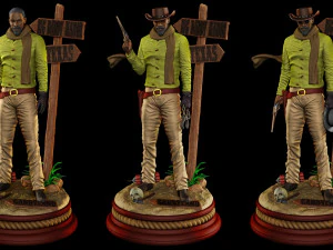 Montagem DJANGO DESCHAINADA Modelo de Impressão 3D