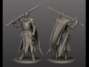 Paket ksatria abad pertengahan Model Cetak 3D