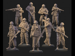 American vietnam squad assembly 3D Print Model