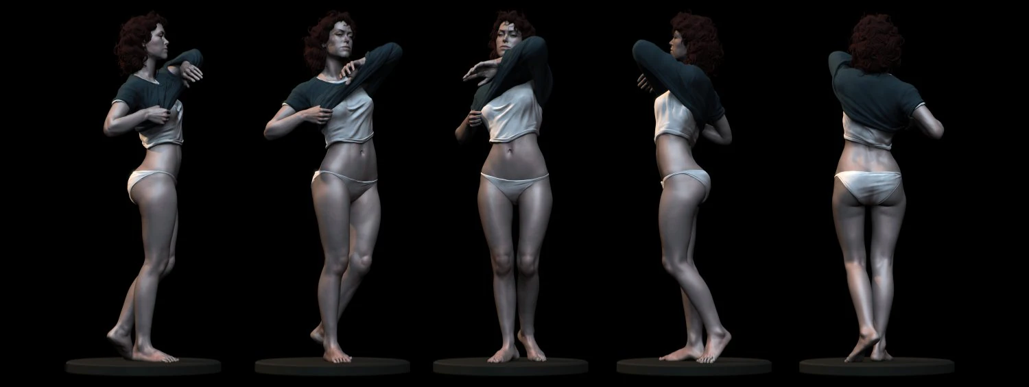Ellen Louise Ripley assembly 3D Print Model .c4d .max .obj .3ds .fbx .stl .blend 